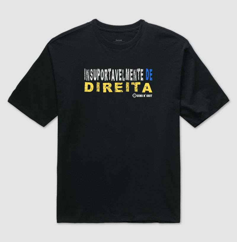 Insuportavelmente de Direita CAC Atirador Esportivo - Camiseta Oversized