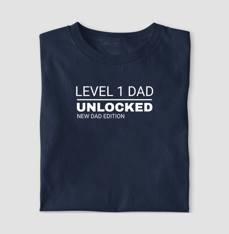 Camiseta Level 1 Dad Unlocked