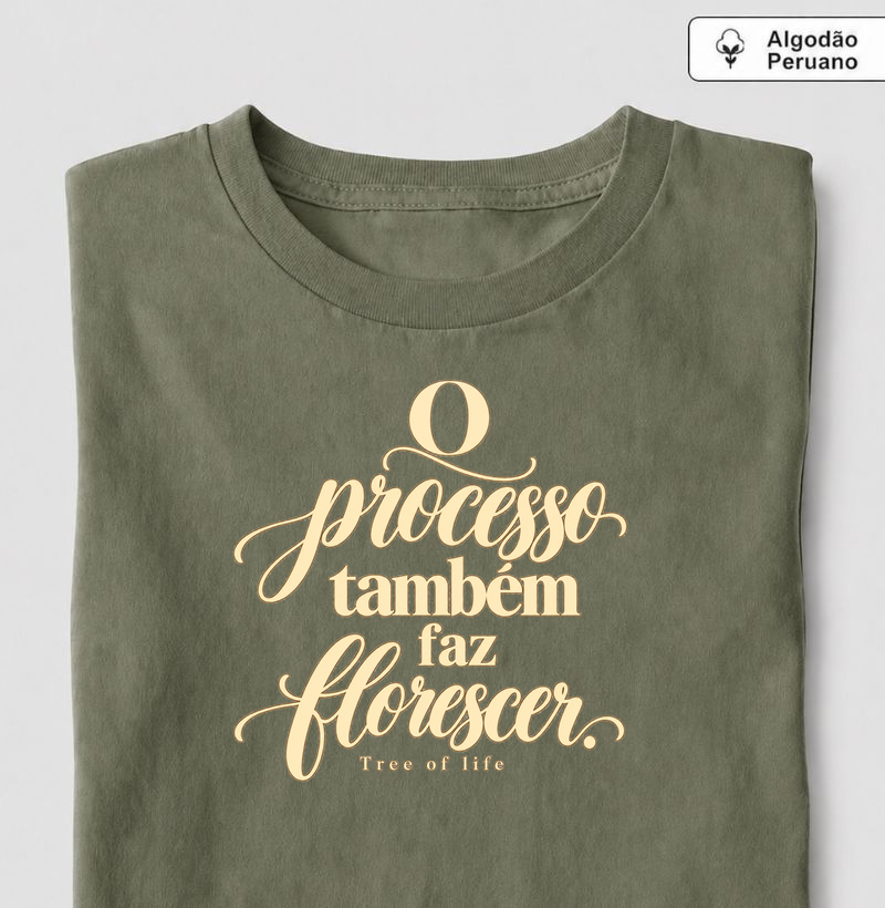 O Processo Também Faz Florescer | Tree of Life - Camiseta Algodão Peruano