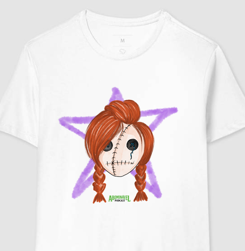 T shirt boneca colla abominável podcast