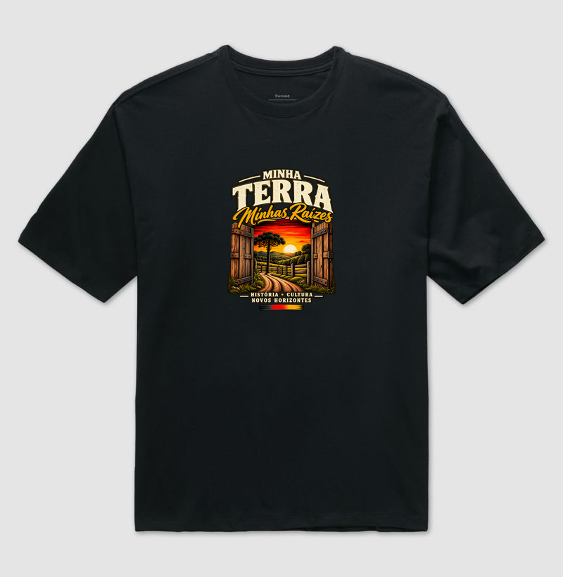 Minha Terra, Minhas Raízes - Camiseta Oversized