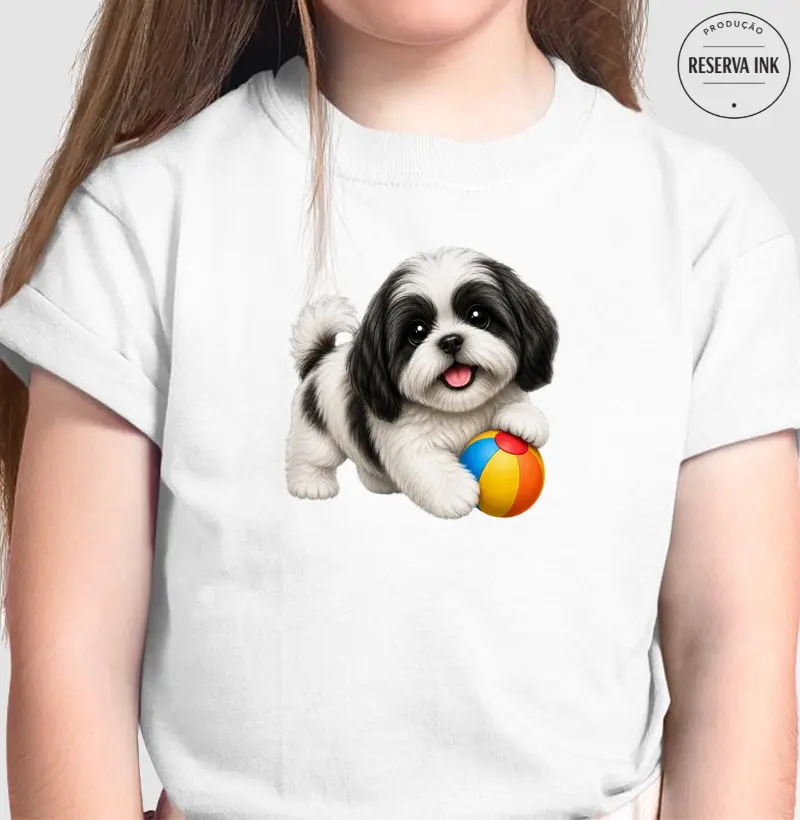 Lhasa Apso Preto - Desenho Animado
