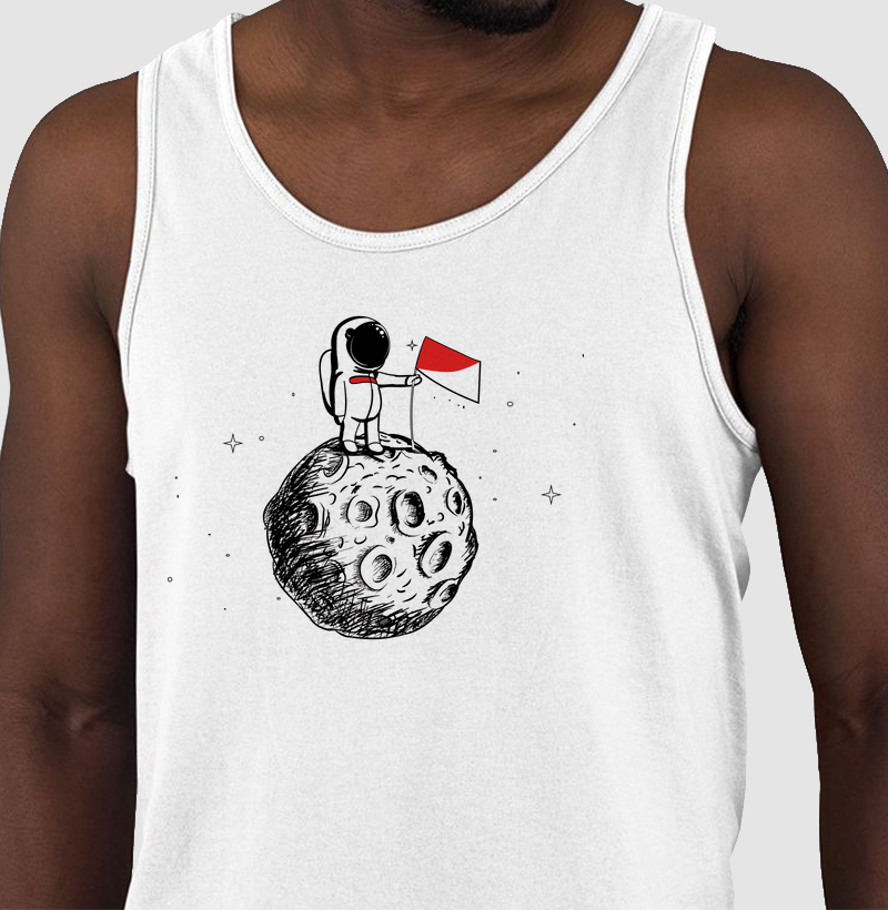 Regata Astronauta Vermelho e Branco