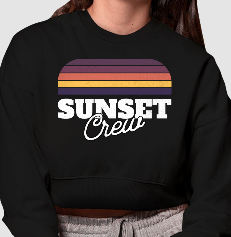Cropped Moletom - Sunset Crew