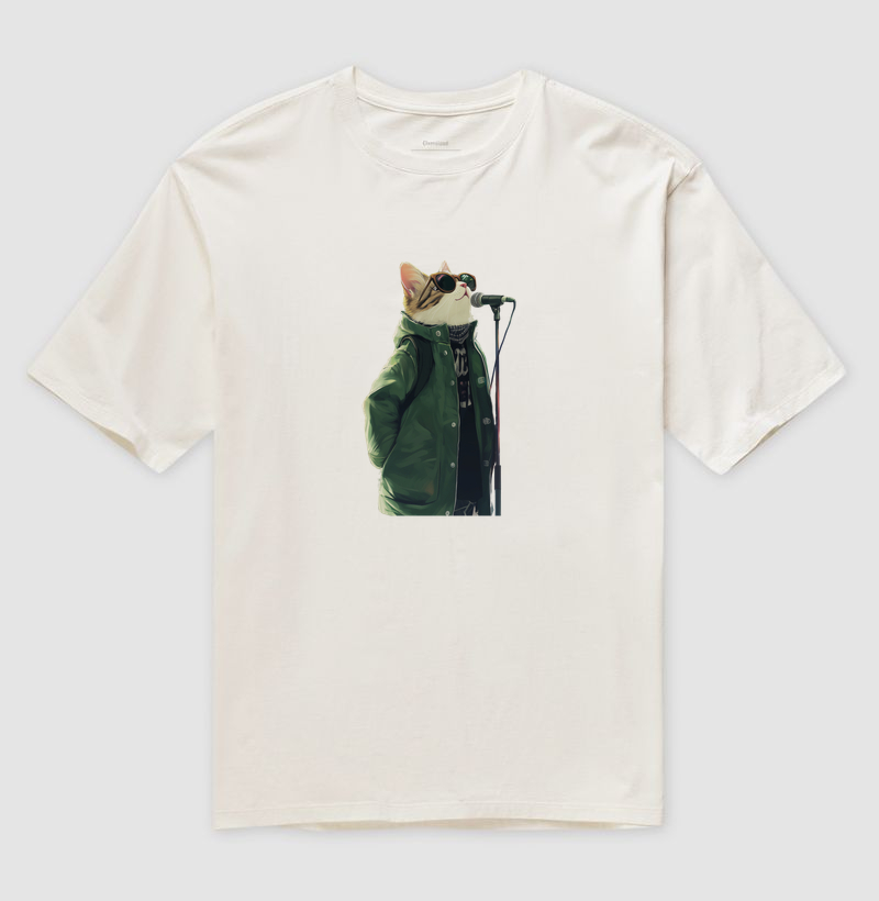 BRITPOP CAT - Camiseta Oversized