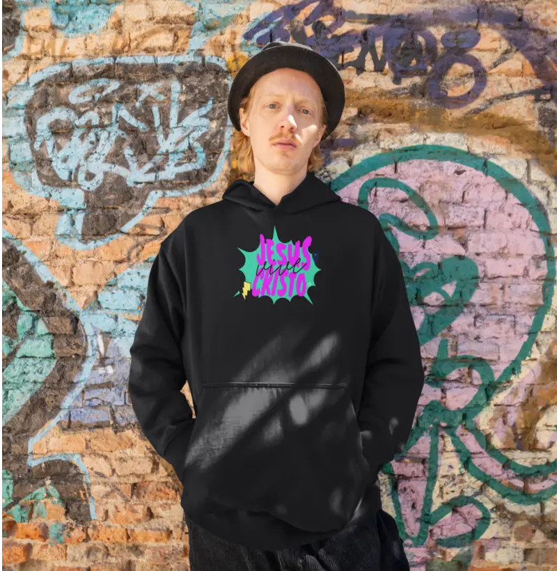 BLUSA HOODIE JESUS CRISTO VIVE