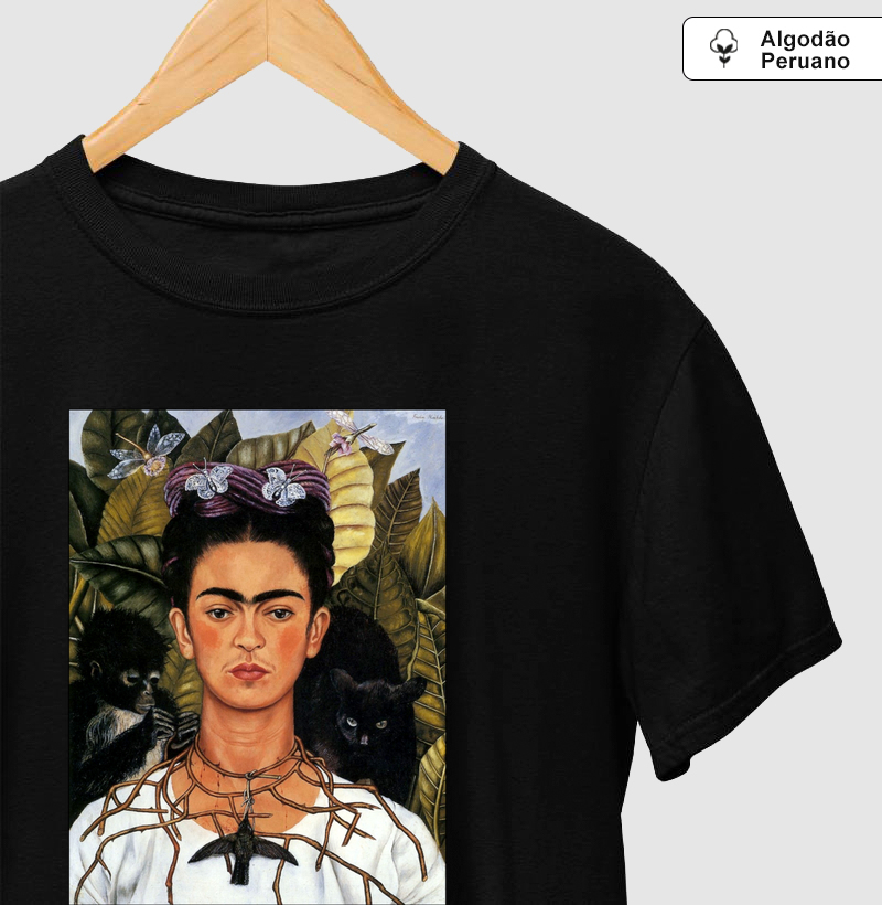 Self-Portrait with Thorn Necklace and Hummingbird (1940) -  FridaKahlo