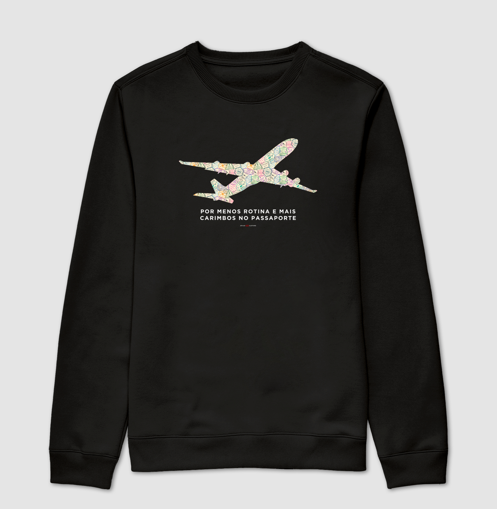 Menos rotina avião carimbos