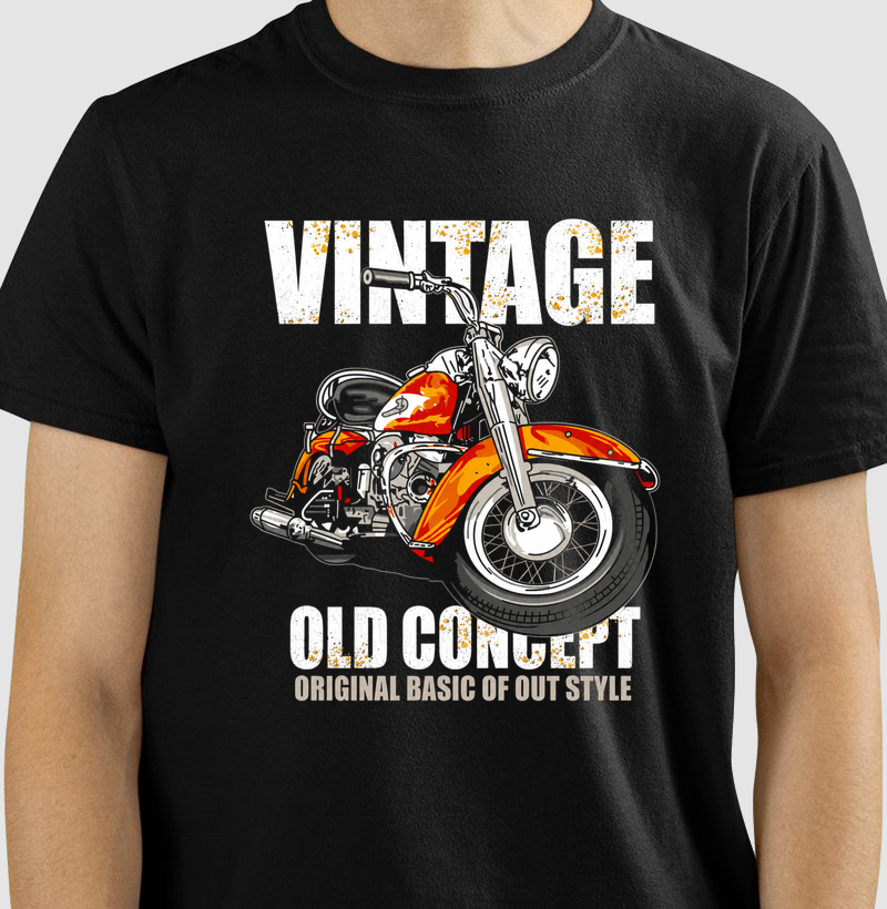 Camiseta Vintage Old Concept