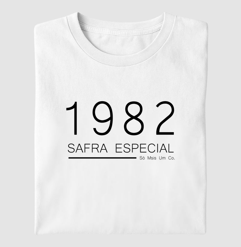 Camiseta Safra 1982 - Cores Claras