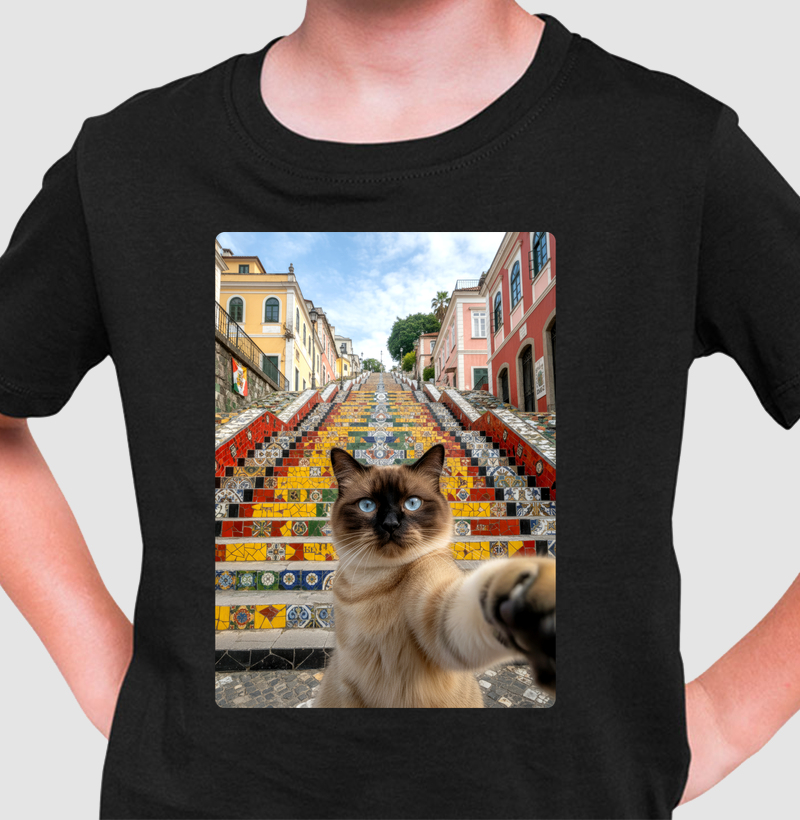 Siamês na Escadaria Selarón