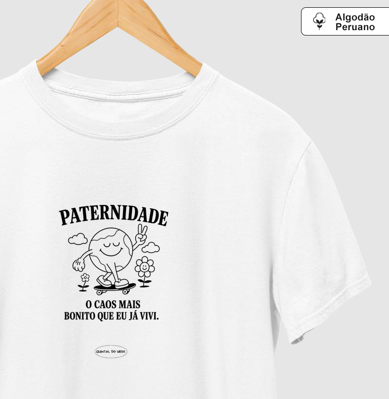 Camiseta Paternidade o caos mais bonito eu já vivi.