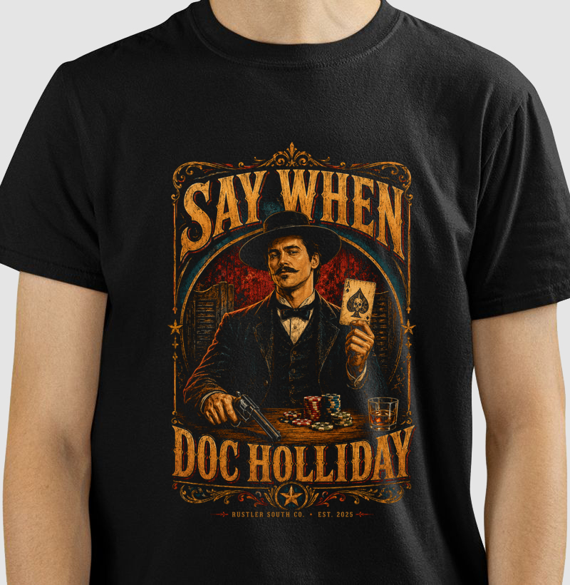 Camiseta Western Doc Holiday