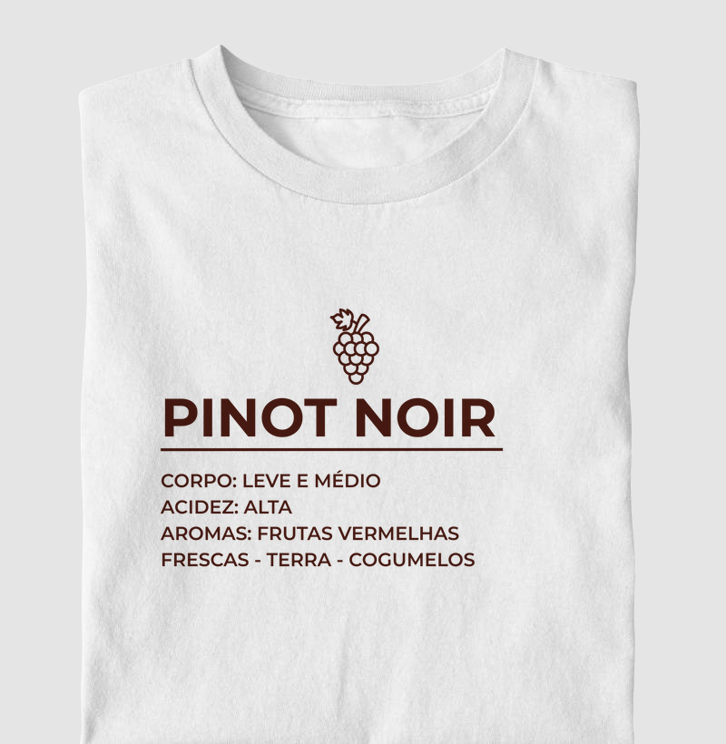 Camiseta Pinot Noir - Ficha Técnica