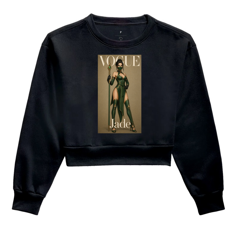 Vogue Jade | Coleção Ô Bicha - Cropped Moletom