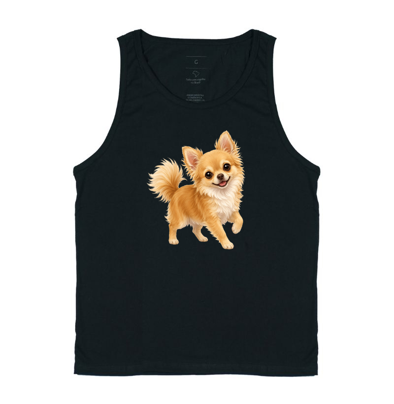 Chihuahua Bege - Desenho Animado - Regata