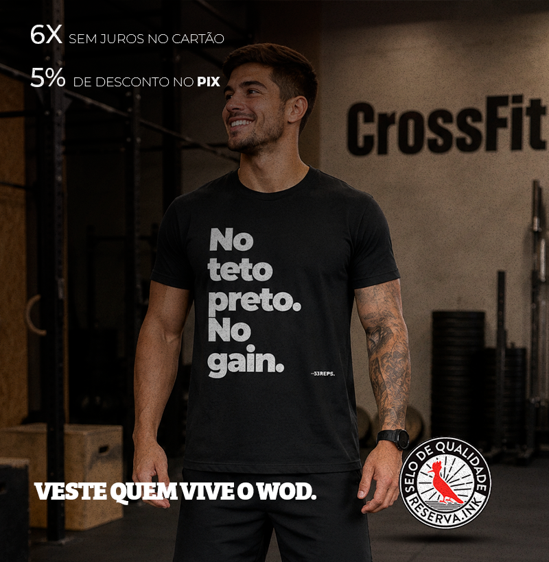 No teto preto, no gain