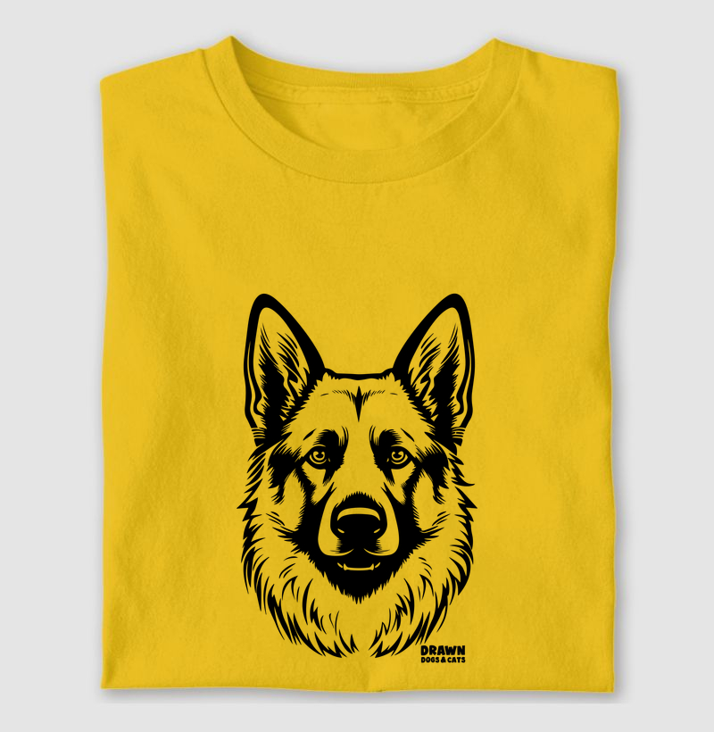 Pastor alemão de frente - Camiseta