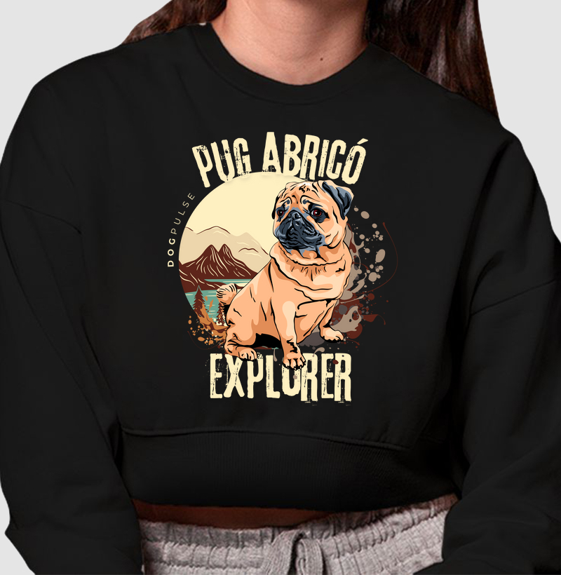 Cropped Moletom Dog Pulse Pug Abricó Explorer – Joyful Journeys