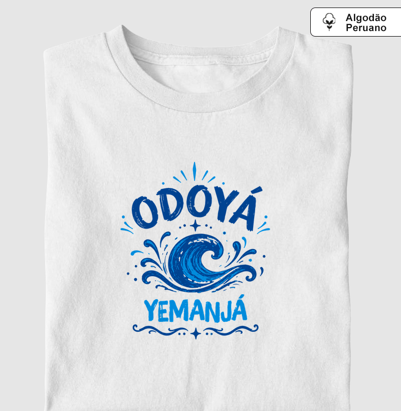 Saudação a Yemanjá - Camiseta Algodão Peruano