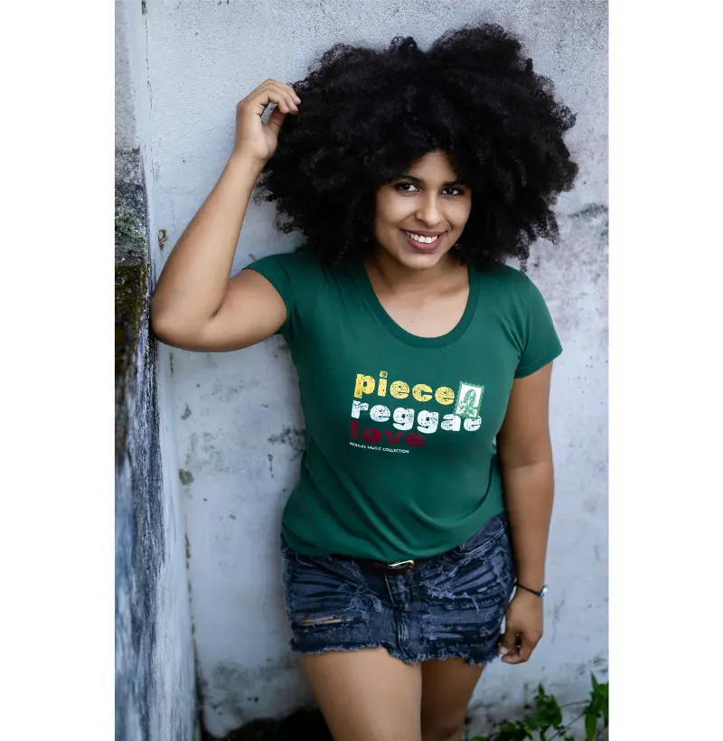 Camiseta Piece. Reggae. Love. Coleção Reggae.  Masculino e feminino. Algodão Premium.
