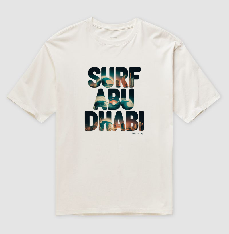 SURF ABU DHABI - Camiseta Oversized