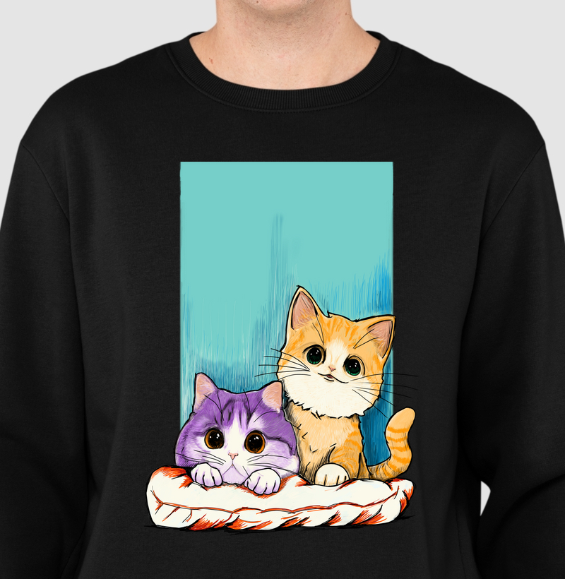 Suéter Moletom Gatinhos