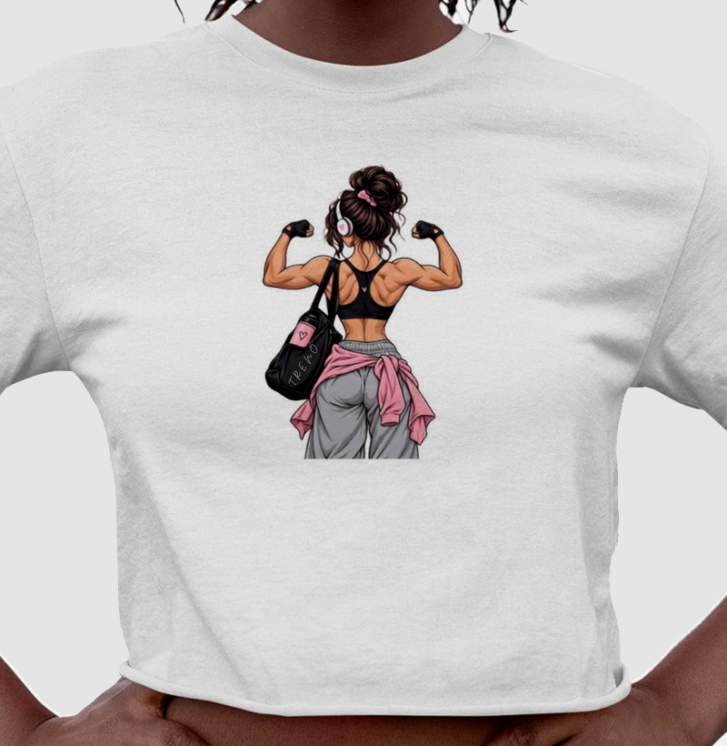 Força da Mulher - TRENO | Cropped para seu Treino