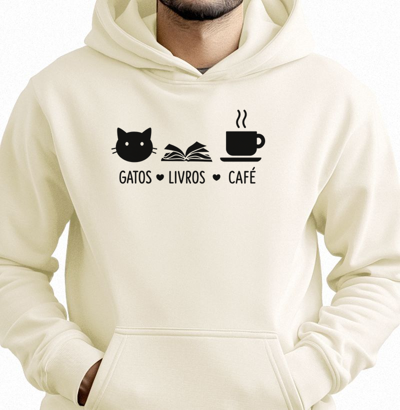Gatos + Livros + Café