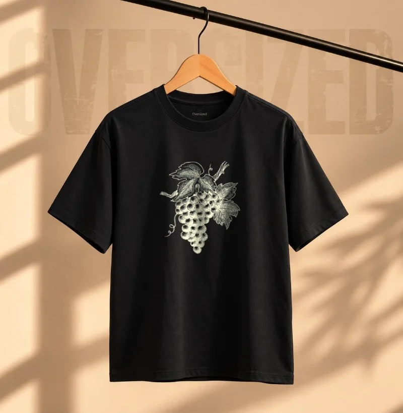 Camiseta Uvas Clássicas - Camiseta Oversized