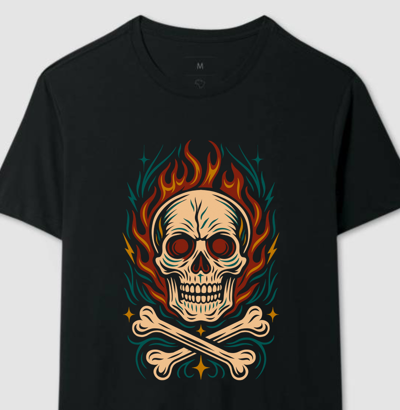 Flaming Skull