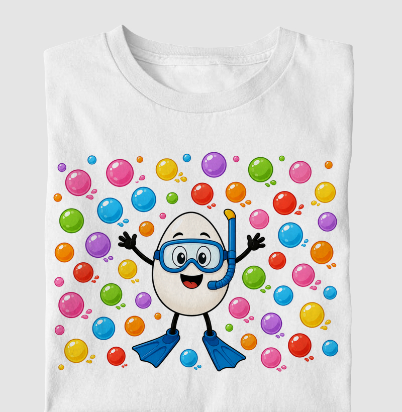 Egg Sport - Mergulhador - Camiseta Infantil