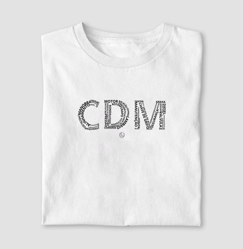 Camiseta CDM palavras