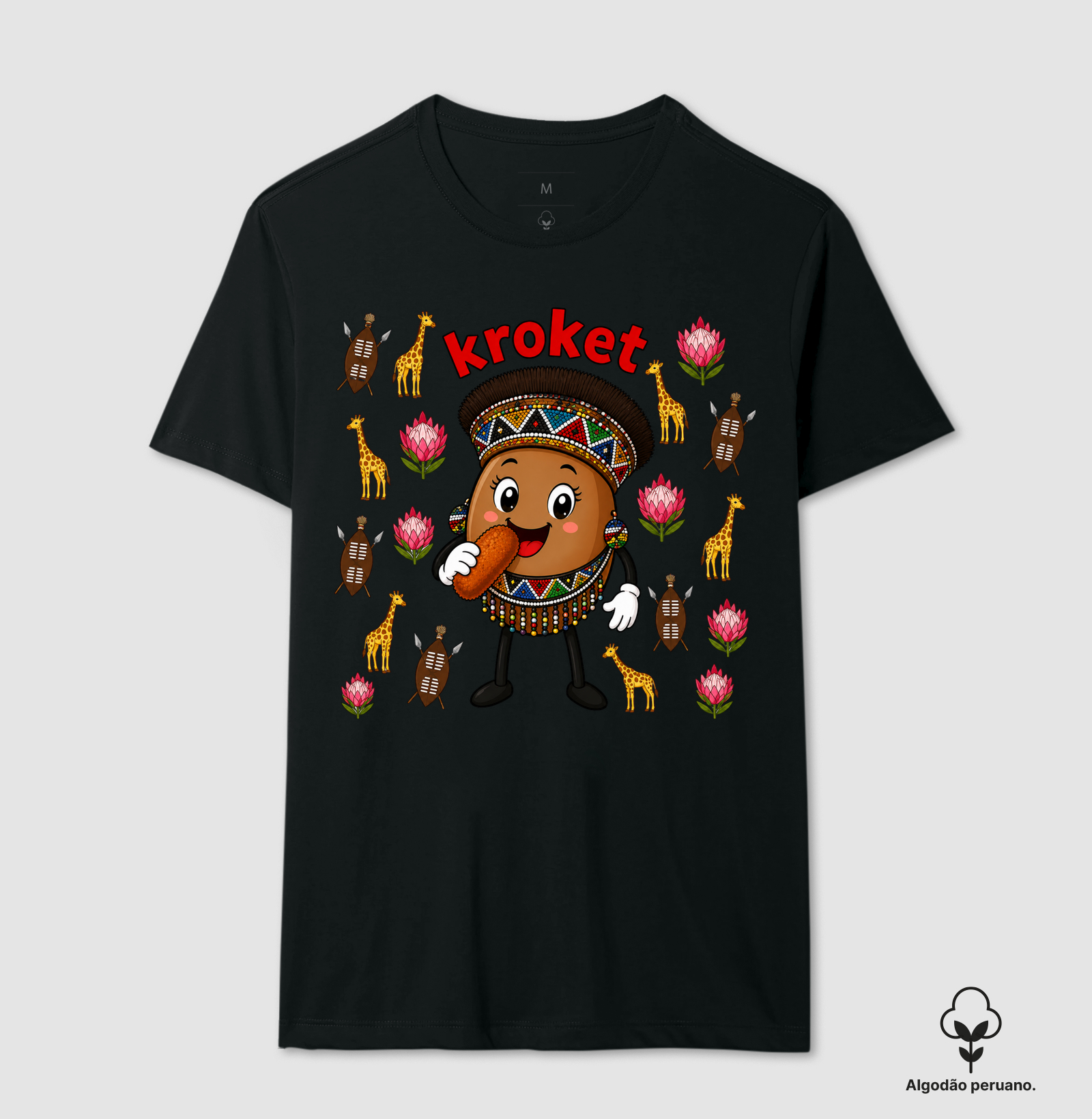 Egg Kroket - África do Sul - Camiseta Algodão Peruano