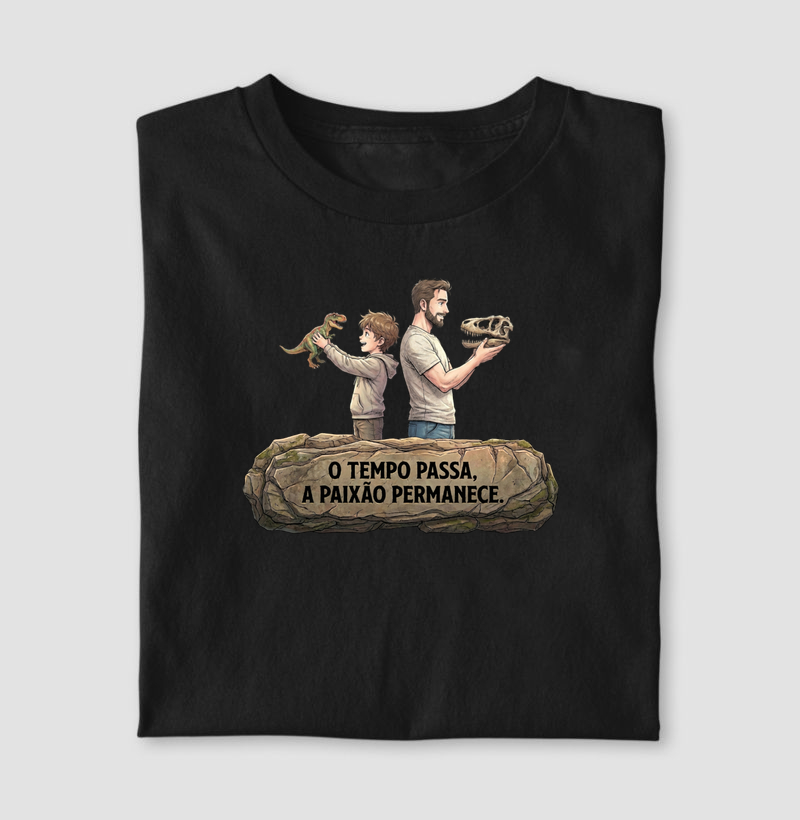 Camisa Algodão Estampada A Paixão Permanece Premium Dinoloco