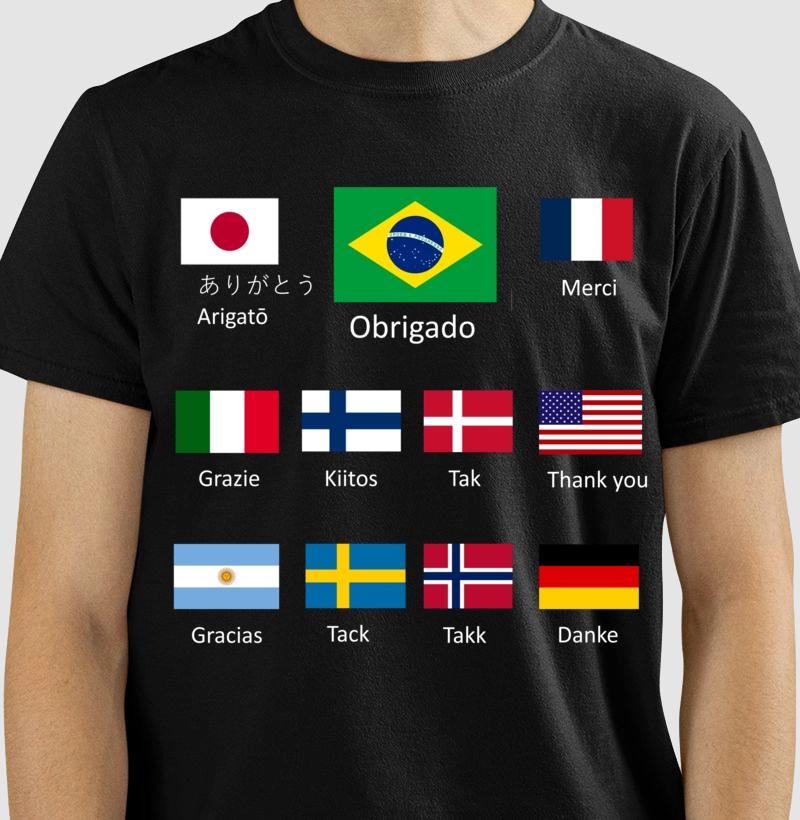 Obrigado versão mundo letra branca