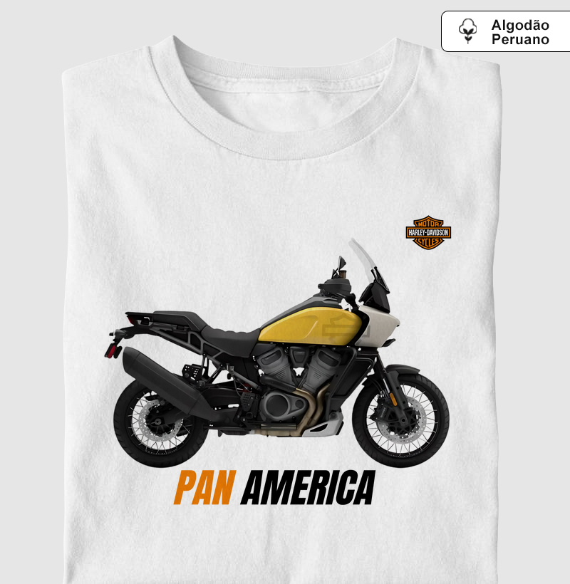 Supreme Harley Davidson Pan America amarela (tecido algodão peruano)