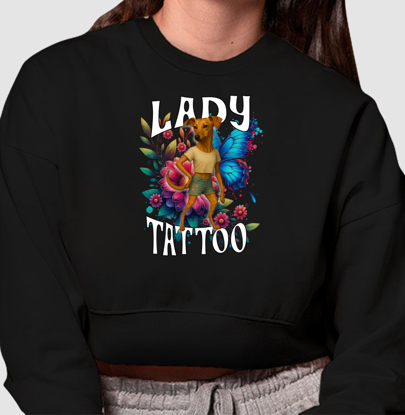 Cropped Moletom Lady Tattoo