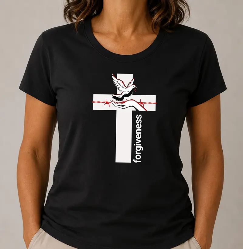 Camiseta Feminina Acinturada Forgiveness - Camiseta