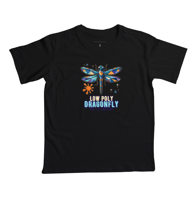Camiseta Y2K Low Poly Dragonfly