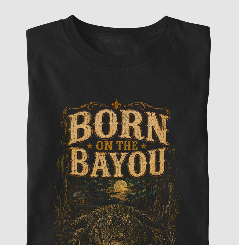 Camiseta Southern Rock Creedence Born on the Bayou