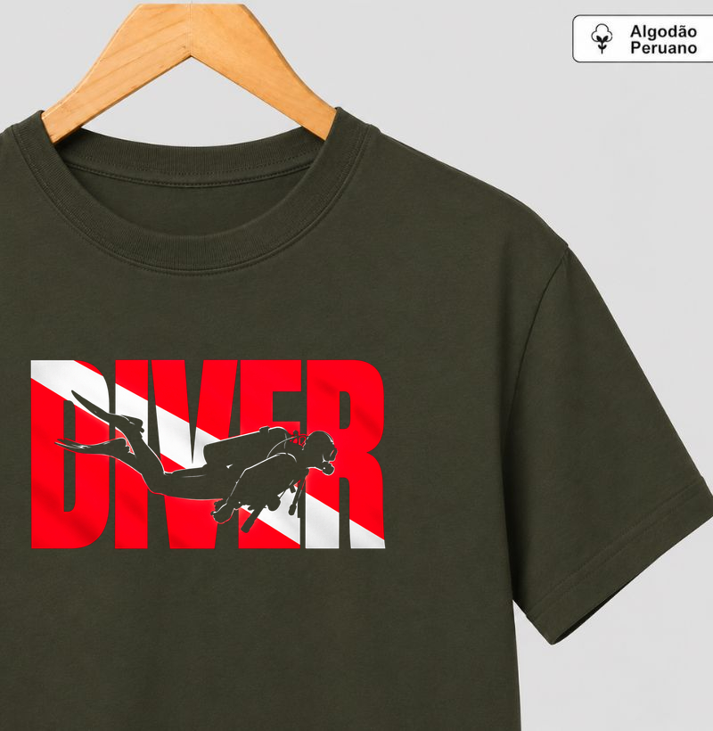Diver Offshore Flag - Camiseta Algodão Peruano