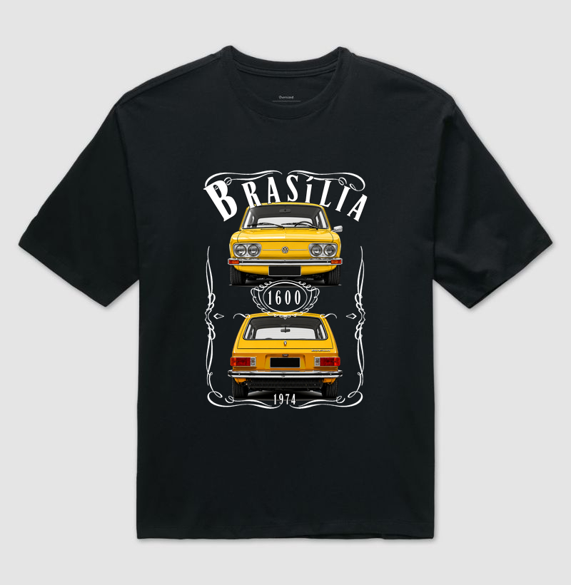 Camiseta oversized Brasília vintage