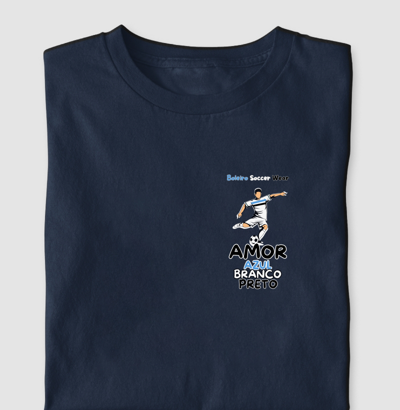 AMOR AZUL BRANCO E PRETO