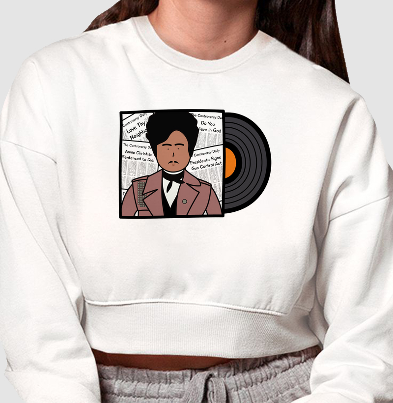 Cropped Moletom Inspiração Prince