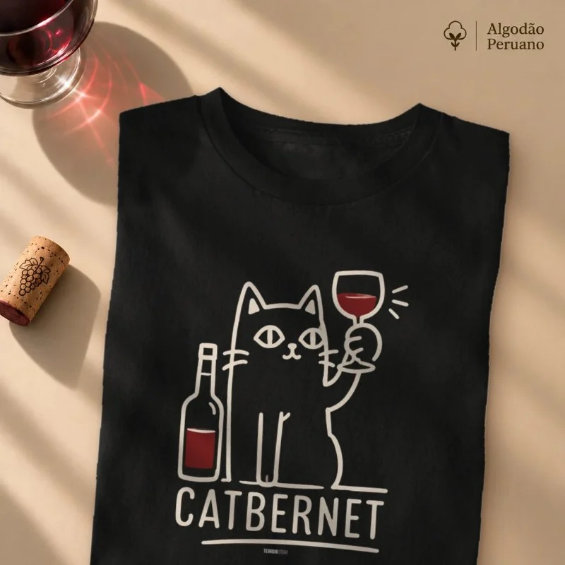 Camiseta Vinho - Catbernet