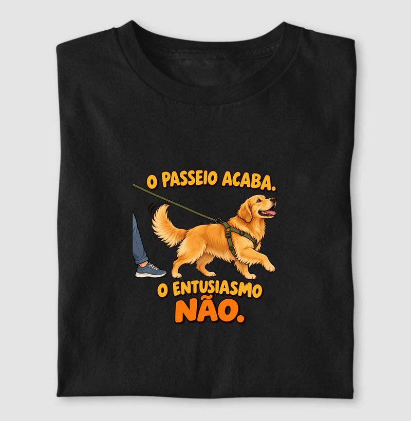 O passeio acaba. O entusiasmo não.