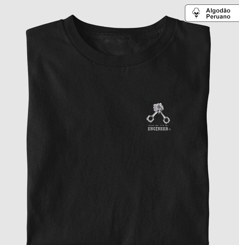 Camiseta ENGINEER união entre bielas e confiança algodão peruano 