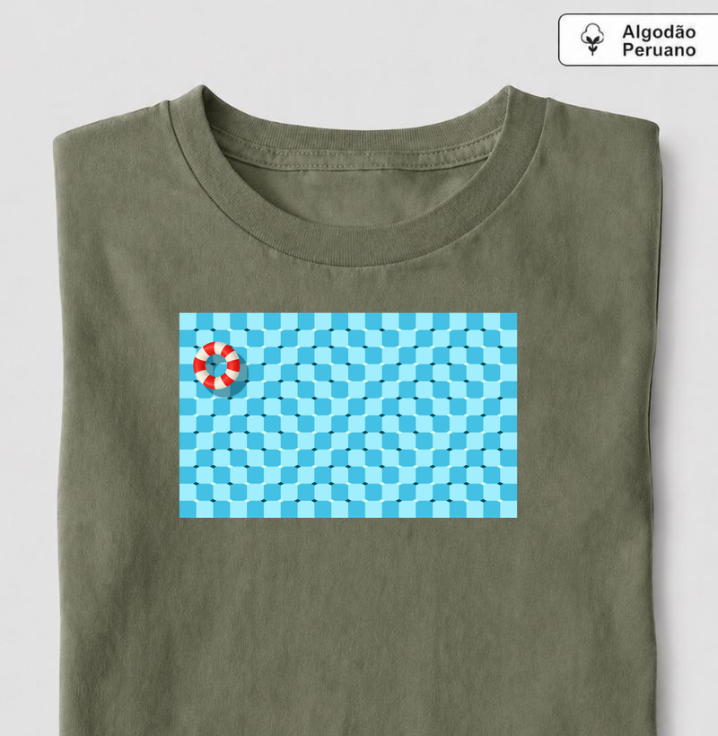 Fundo da Piscina - Camiseta Algodão Peruano