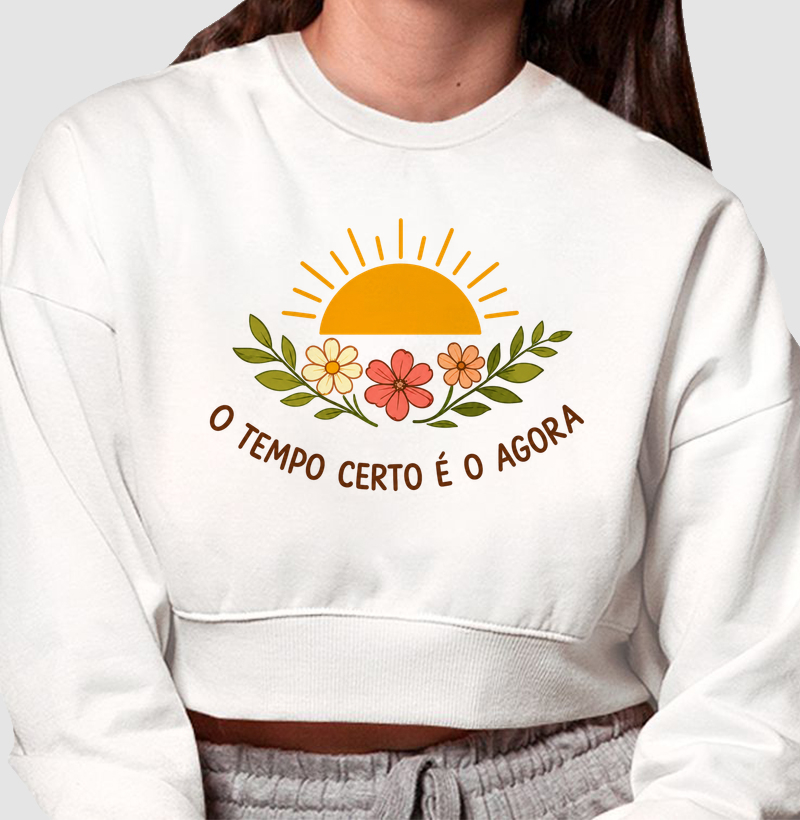 Camiseta O Tempo certo é o agora - Alma Vestida